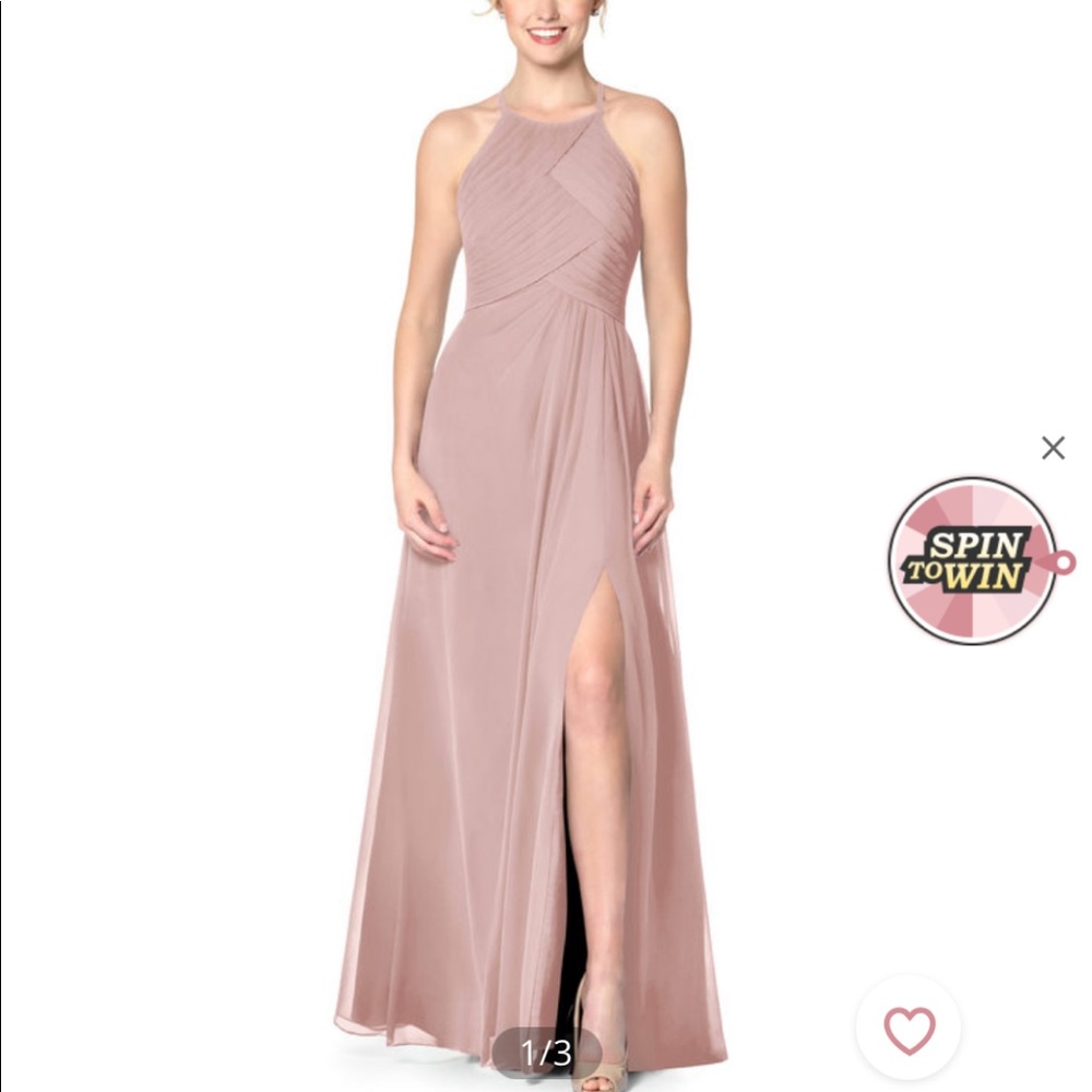 Azazie Ginger Allure Dress - Dusty Rose